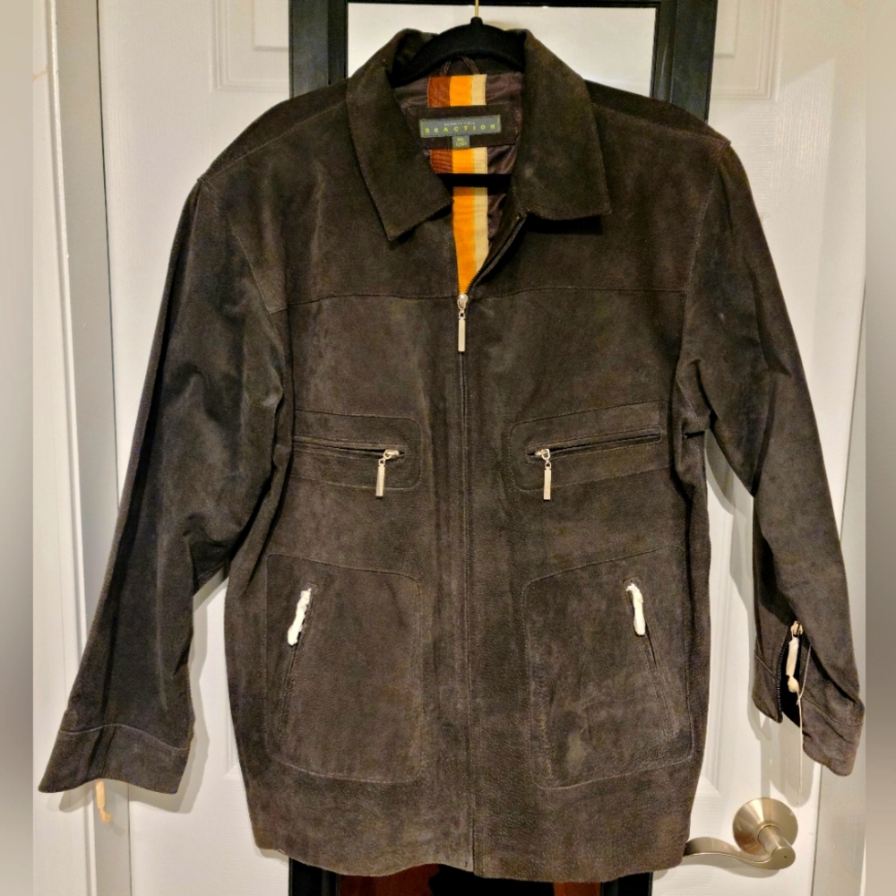 Kenneth Cole Suede Leather Jacket